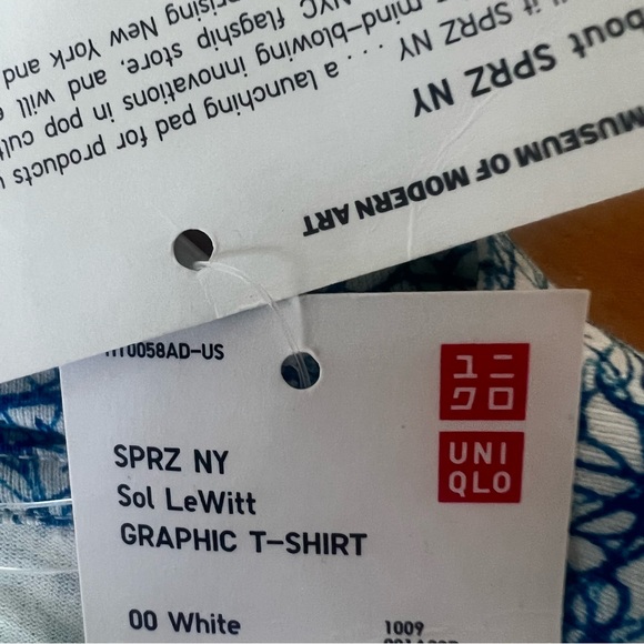 UNIQLO MoMa Sol Lewitt Unisex T shirt NWT SPRZ NY Sz S Squiggles - Picture 7 of 9